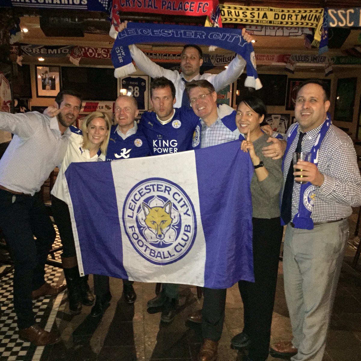karll_wells's tweet photo. LCFC champions. New York celebrations @NewYorkFoxes https://t.co/3Ff4k6iKeB