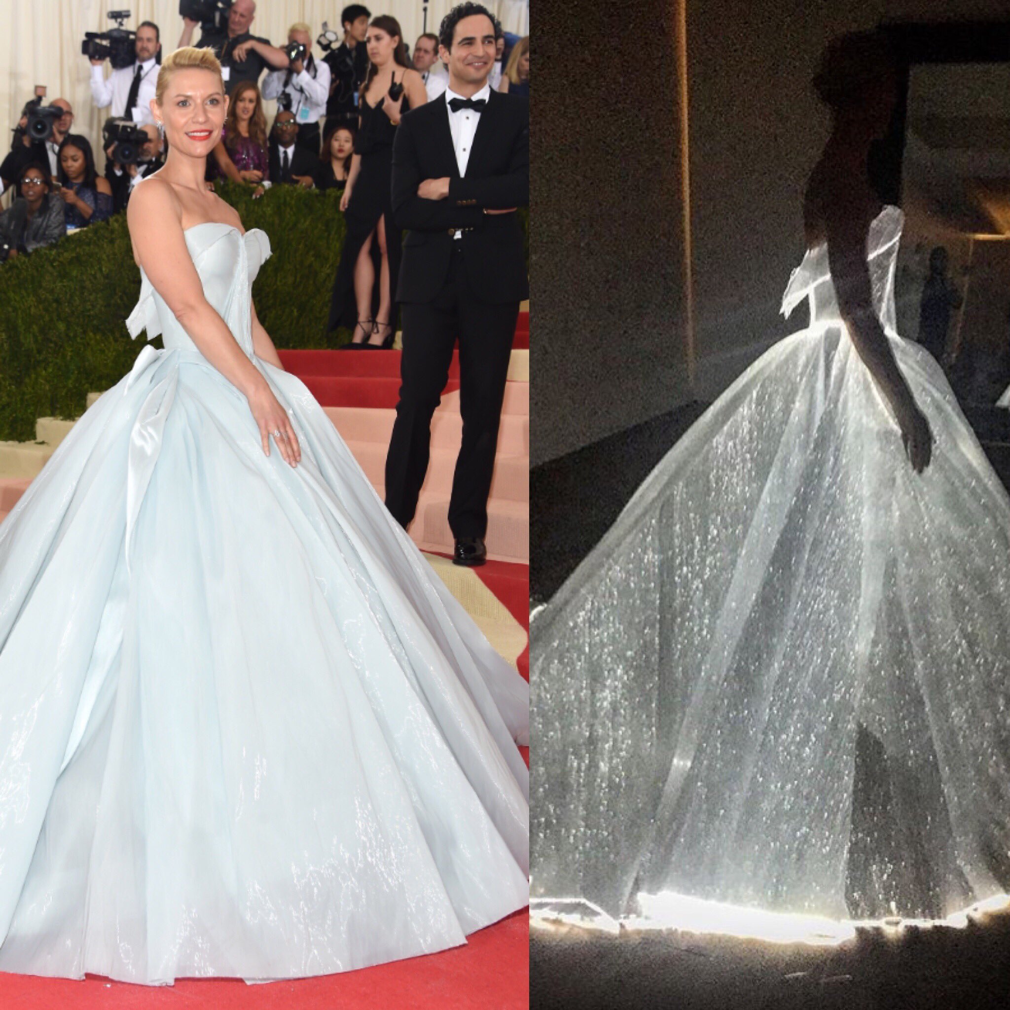 Zac posen top dress claire danes