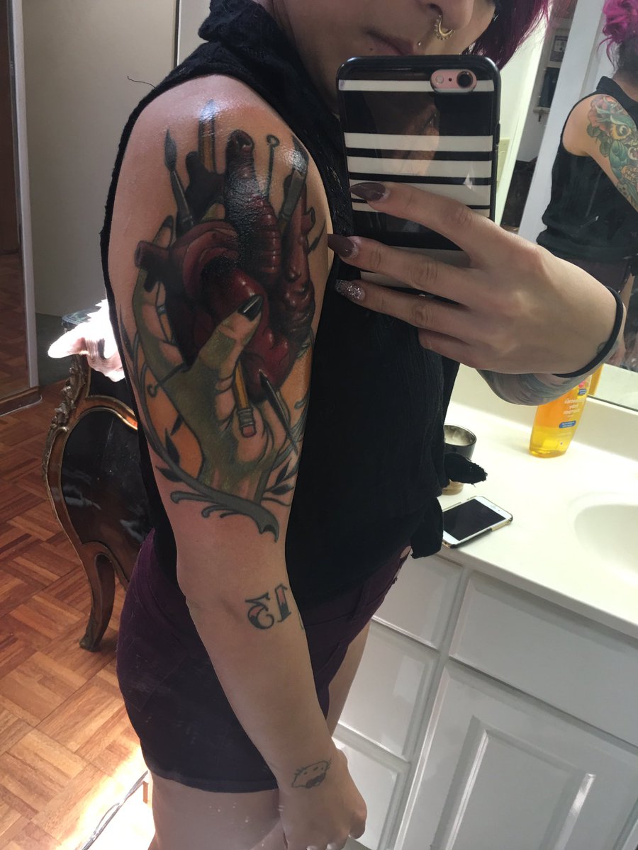 NikieNouveau's tweet photo. This photo doesn't do it justice. But this is my amazing new tattoo from #chrisprimm in #sandiego at #thegrandreaper https://t.co/I1bZiQCLhx