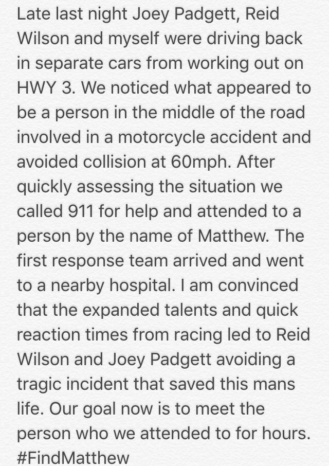 Bickford_James's tweet photo. Story regarding Matthew w/ @JoeyPadgett83 and @ReidWilson66 #FindMatthew https://t.co/6rbOZG4GoF