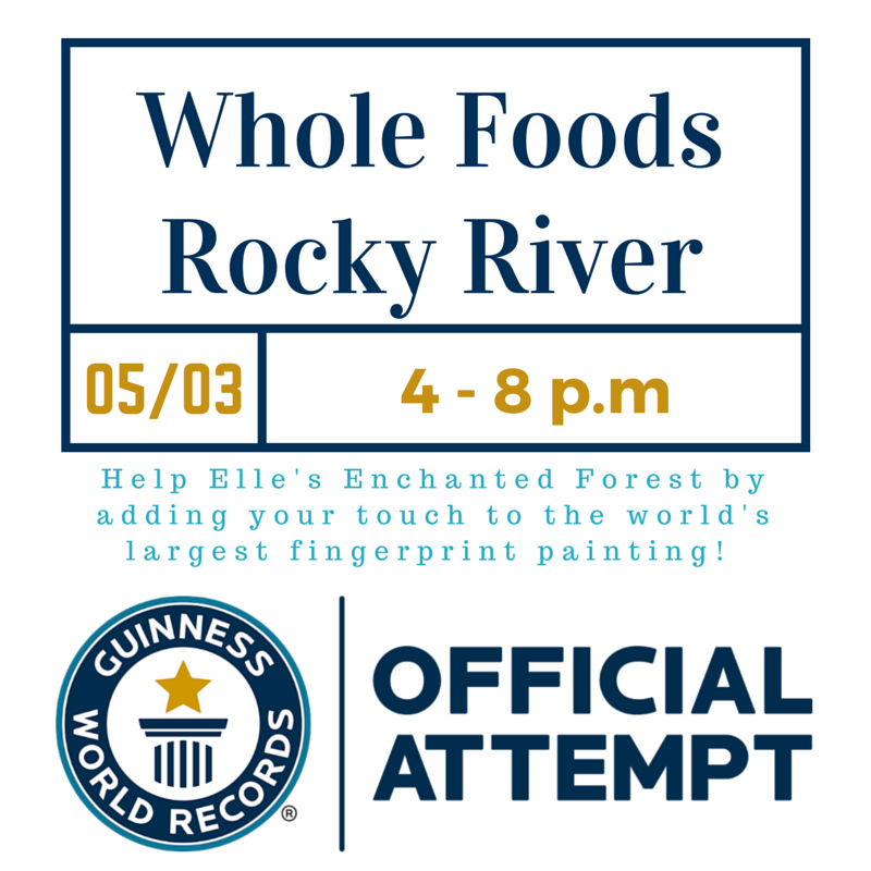 Come add your touch to the world's largest fingerprint painting! Bring your kids! Thanks @WholeFoodsCle #Rockyriver