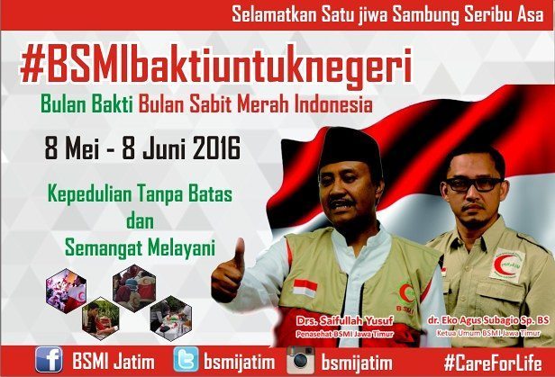 BSMIJatim's tweet photo. Bulan Bakti BSMI 2016 #BSMIbaktiuntuknegeri #careforlife https://t.co/IBut7W5YUD
