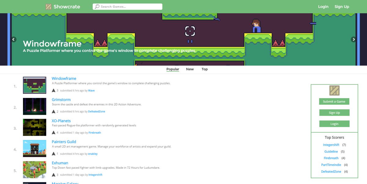 showcrate's tweet photo. Check out the Top 10 Games on https://t.co/KDHCnX5ojY Today. #gamedev #indiedev https://t.co/8IwSojSKNA