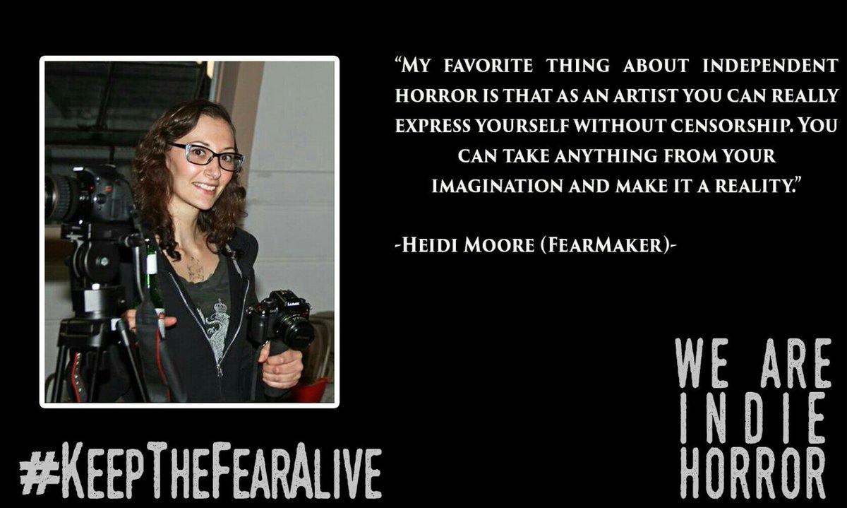 The_Heidi_Moore's tweet photo. Director Lady Heidi Moore. #womeninfilm #indiehorror #filmmaking #directorlady #womeninhorror #fearmaker https://t.co/bMFd3iSYr9