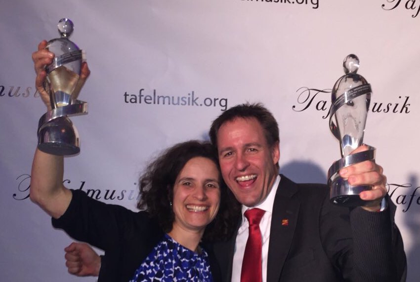 surferarnie's tweet photo. #TafelJUNO Having a fantastic evening celebrating the amazing #Tafelmusik accomplishments #TafelJUNO https://t.co/dkMKqmcb01