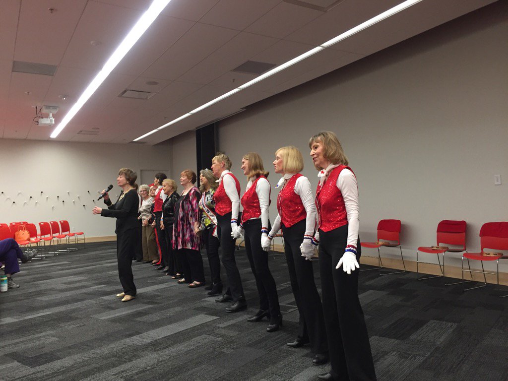 MaturityMuse's tweet photo. What a show 2day MPAC wows the crowd @SLCL Here they r 4 "America, the Beautiful" finale #CASEfest #productiveaging https://t.co/tZDhwzHSeR