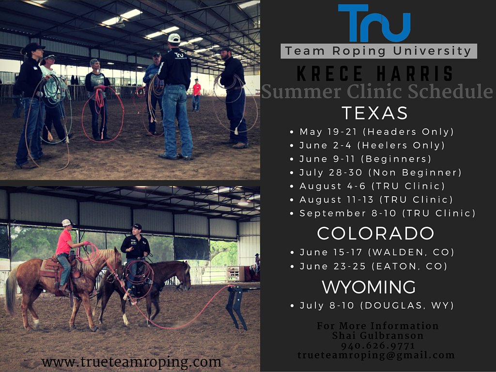 TRUeTeamRoping's tweet photo. __ Summer Clinic Schedule is HERE !! #ropeTRUe #TRUeteamroping https://t.co/9t6UWiSWBZ