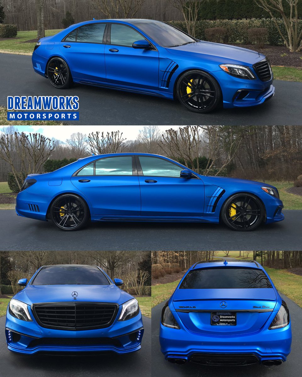 DreamWorksMoto's tweet photo. 🔥🔥🔥 need a blue flame emoji for this one! #AlJefferson #Mercedes #s550 #MatteBlue #GiovannaWheels #WaldBodyKit #Tint https://t.co/OxjugPcIfe