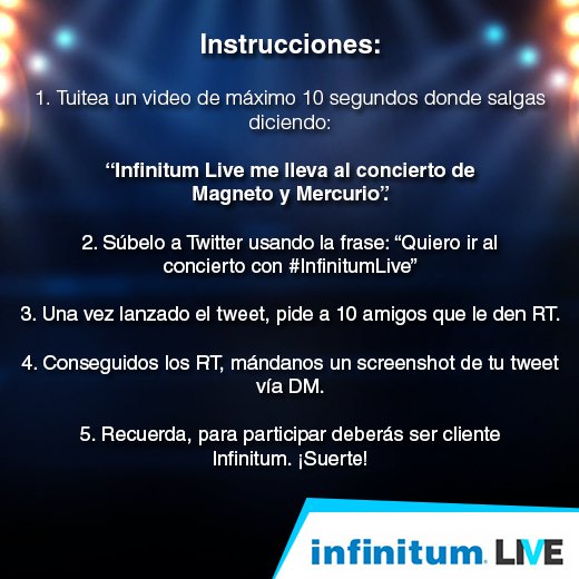 infinitum's tweet photo. Recuerda seguir los pasos correctamente, los 3 primeros en enviar su DM serán los afortunados. #InfinitumLive. https://t.co/jaXjPZ8REt