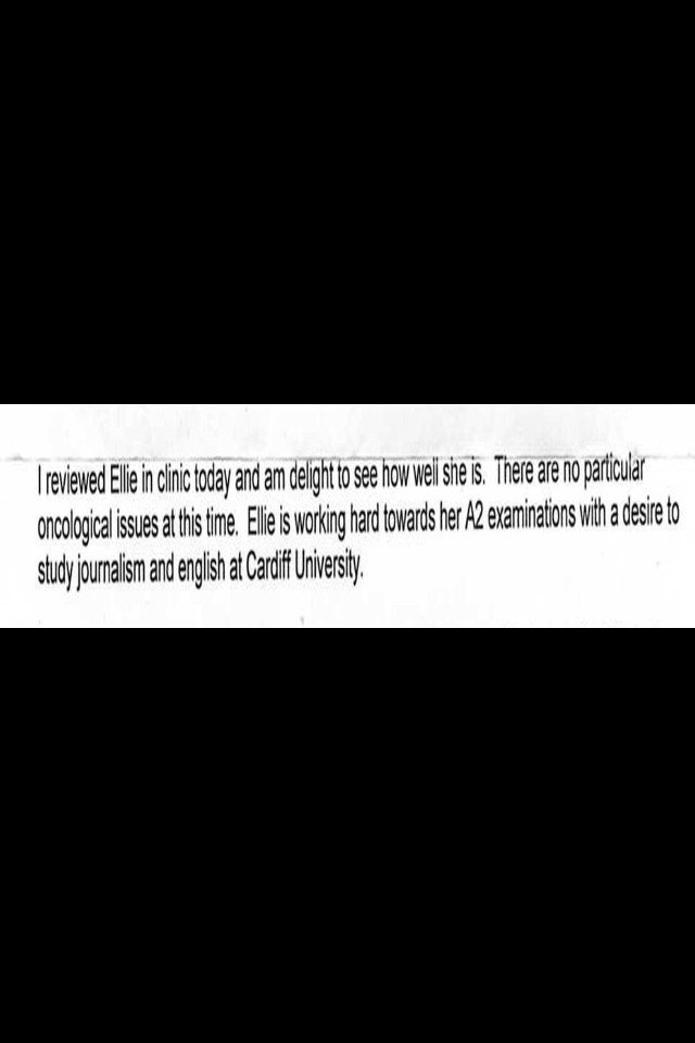 eleanor__p's tweet photo. Looking back on docs' letters because today's technically my last day in remission! ๐โจ #5YearMark #cancersurvivor ๐ https://t.co/cMKyzn9XQK