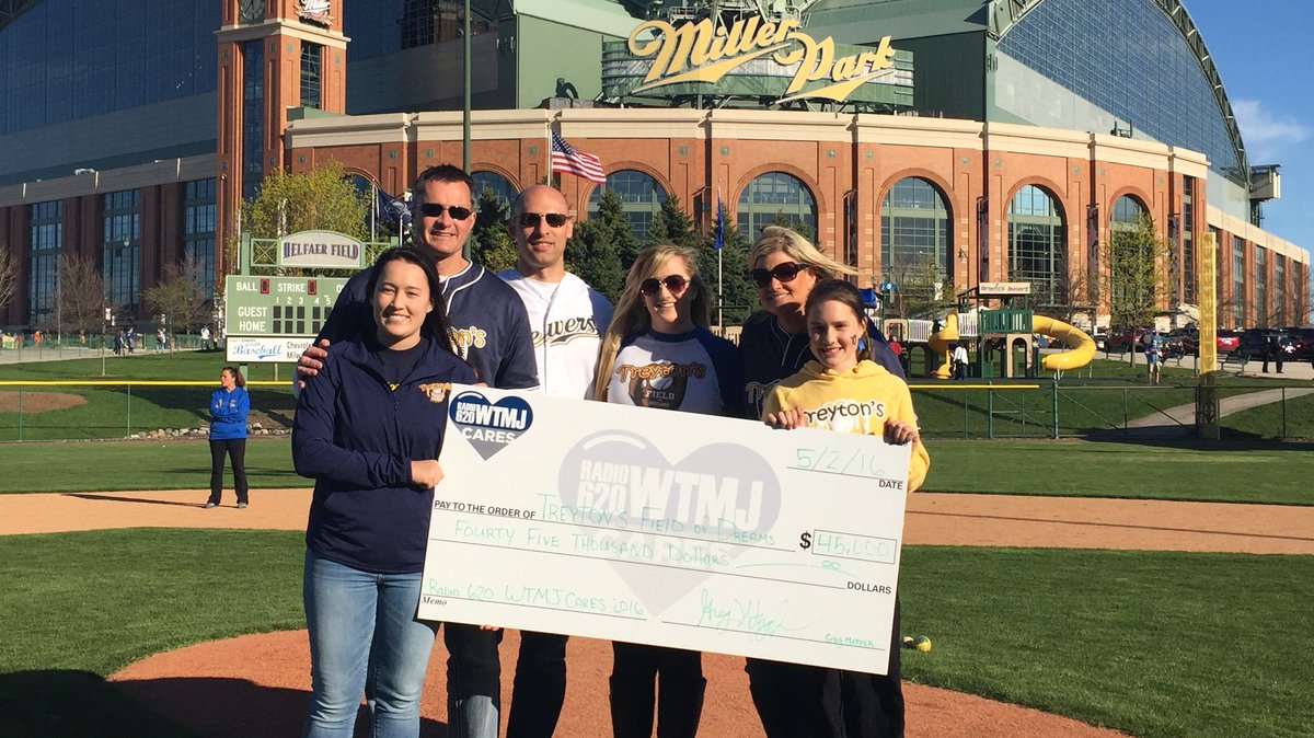 620wtmj's tweet image. Our @gmatzek spearheaded it. You responded.

$45,000 for @TreysField through WTMJCares! on.wtmj.com/1X51sPJ