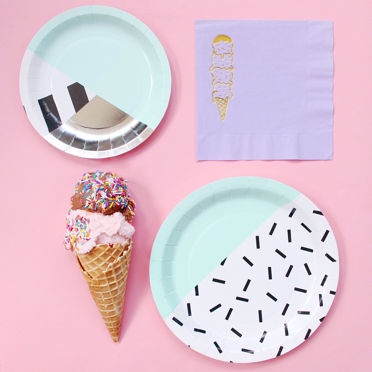 All the makings of an ice cream party...except ice cream. I'd ship it to you, but it REALLY doesn't travel well!