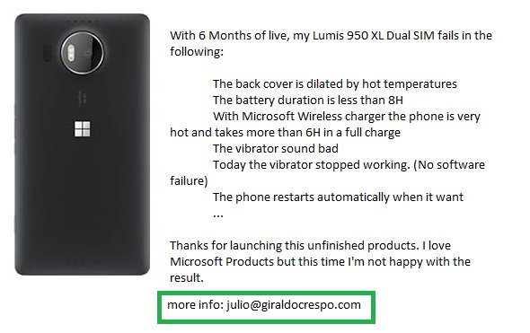 juliogiraldo's tweet photo. From #windowsmobile6 #thinking in change to #S7Edge or #iphone6splus after bad experience #lumia950 - #badexperience https://t.co/rBUgbDDLPg