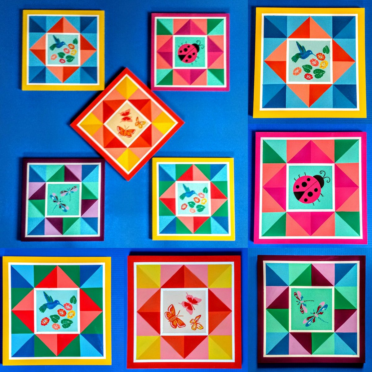 CherylMGardiner's tweet photo. Gardiner's Gate Barn Quilts. Ideal for Mother's Day. #barnquilts #gardinersgate https://t.co/KAS1FMFd6N