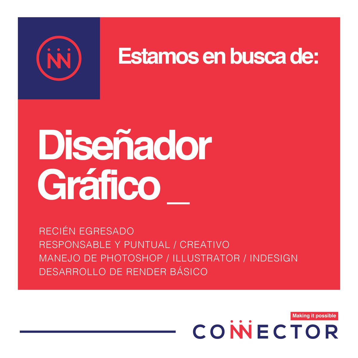 alicarrera's tweet photo. Quieres formar parte de @ConnectorAgency envía tu portafolio

alicarrera@connector.com.mx https://t.co/zaOEA3TJ9Z