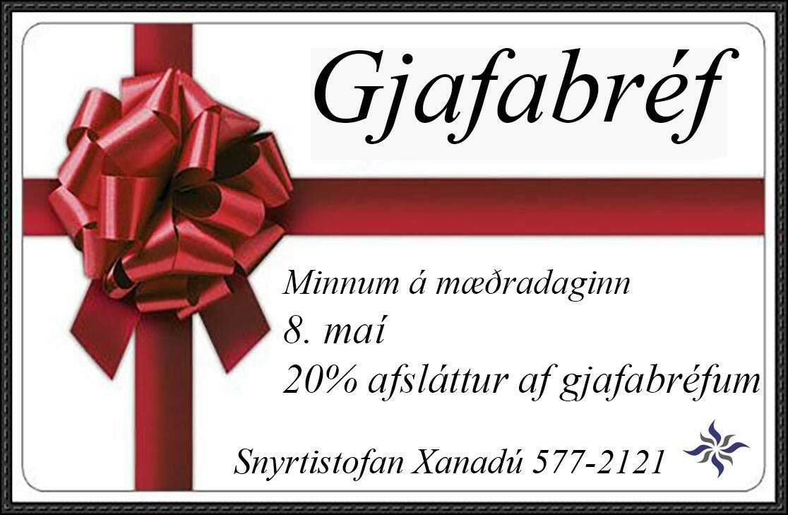 Ekki gleyma mæðradeginum.     #MothersDay #mæðradagurinn #móðir #mother #motherspromise #bigday #bestgiftcard