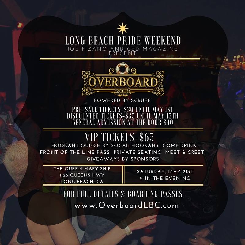 GEDmagazine's tweet photo. Get discounted tix NOW for the biggest LB Pride Party https://t.co/1GrsGlyV4t #GEDmag #OBLBC #GayLongBeach #Pride https://t.co/EMvyePs0pU