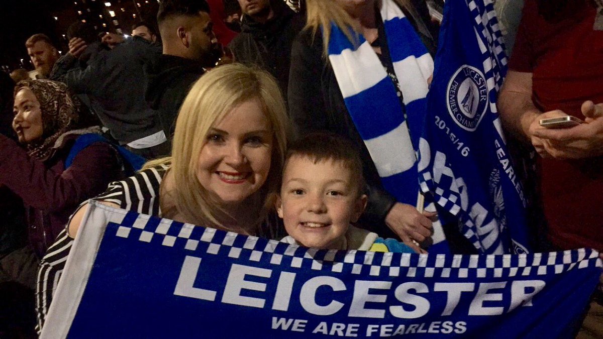 Absolutely buzzin right now!!! #LCFC #PremierLeagueChampions