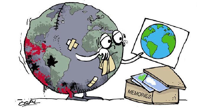 Estamos viviendo en este planeta como si tuviéramos otro en donde vivir.