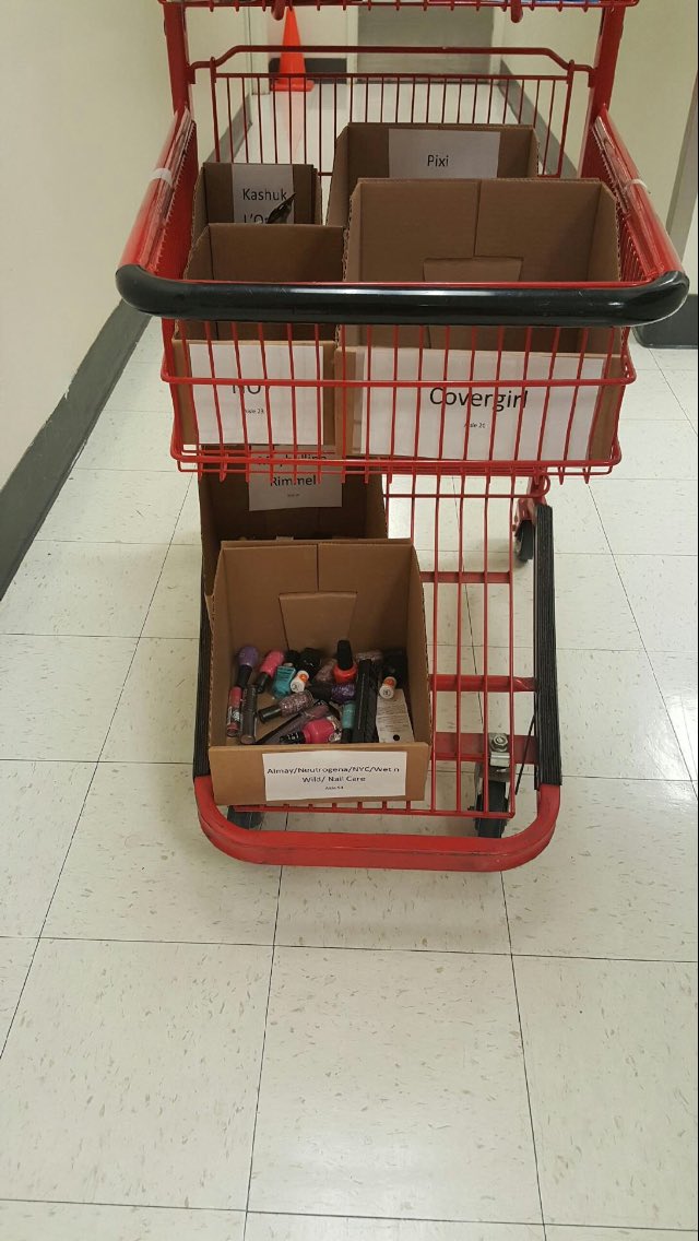 HBA reshop cart labeled by aisle! Nice job Lisa! And thanks <a href="/Mbankhead_TGT/">Martrel Bankhead</a> for the inspiration!