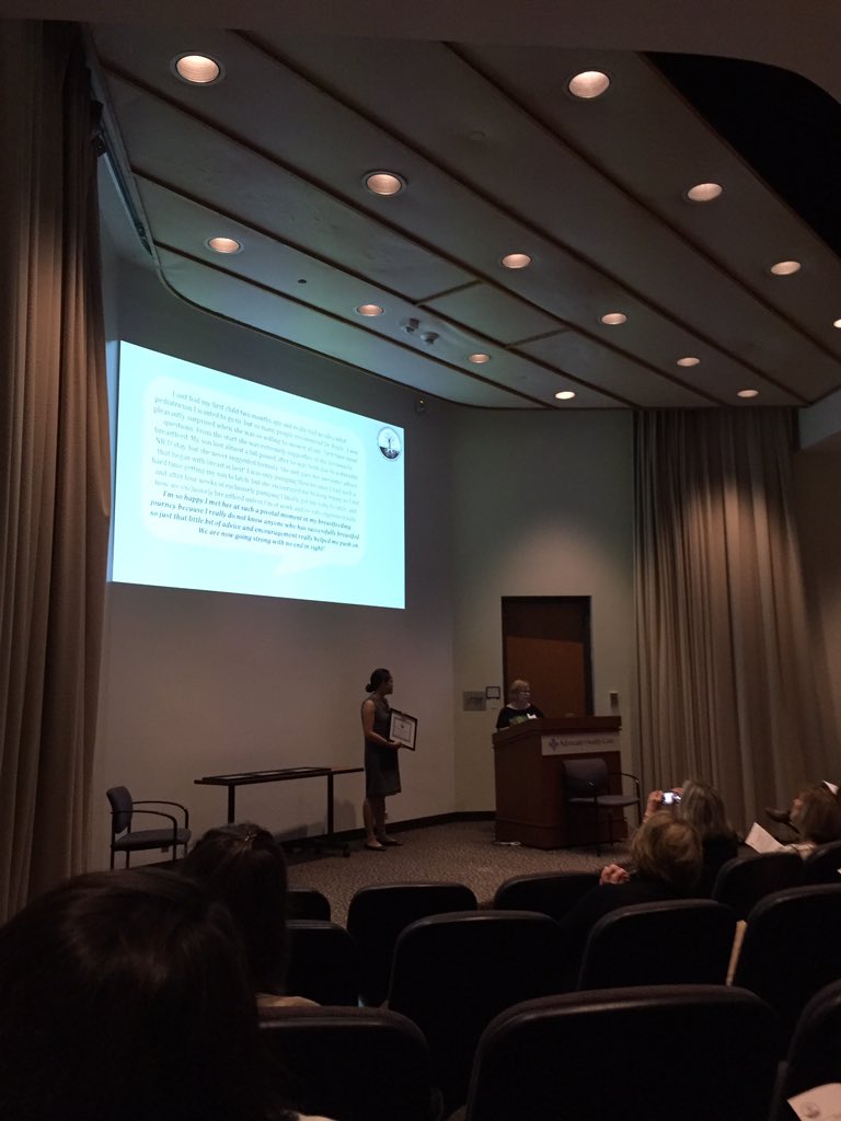 ChicagoAreaBFC's tweet photo. Dr Deborah Boyle receives the 2nd Breastfeeding-Friendly Award #CABCphys2016 https://t.co/27nwLDjzRD