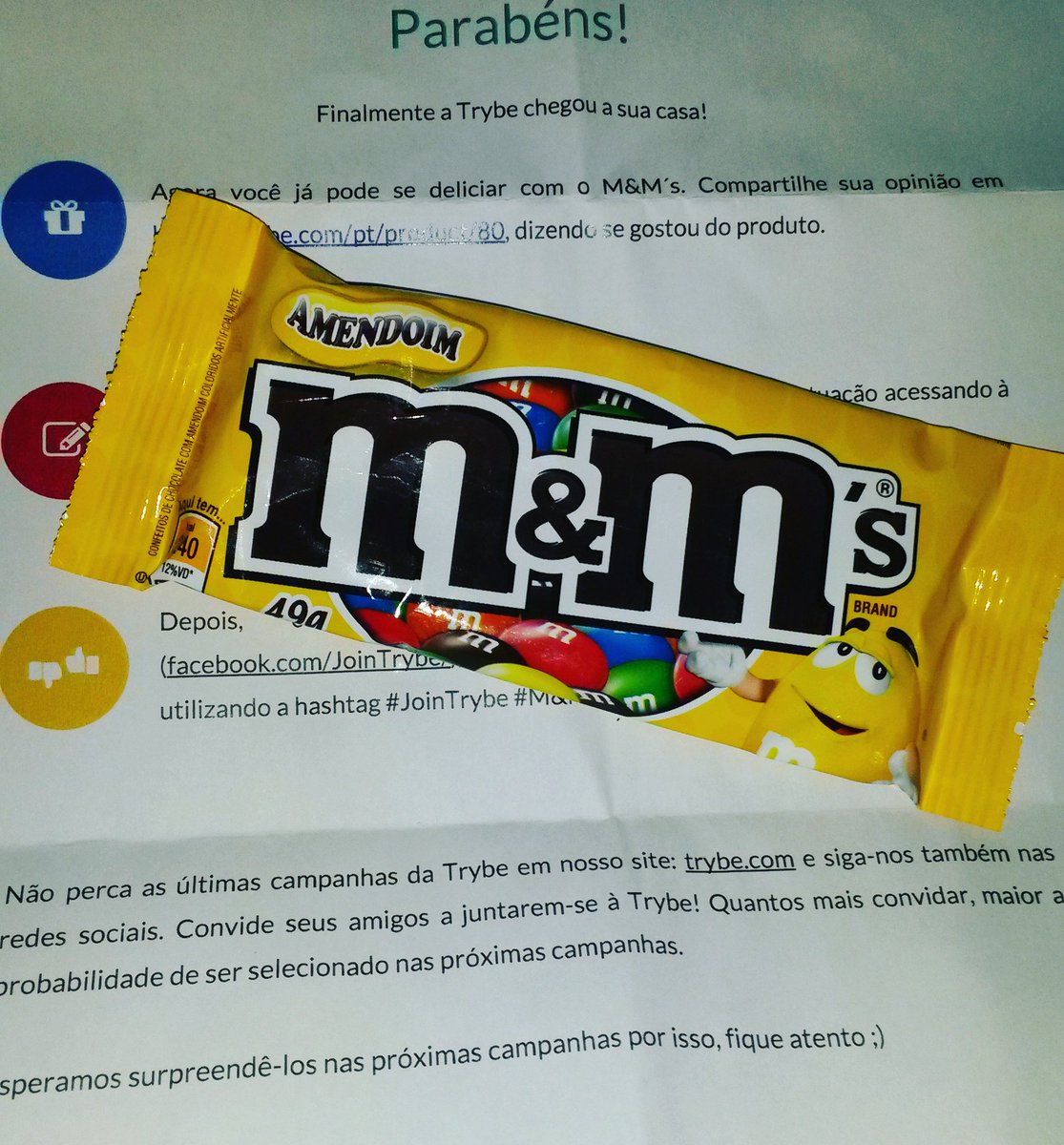 kixiani's tweet photo. Delícia! #JoinTrybe #M&Ms #Brasil https://t.co/RcAI275ZB3