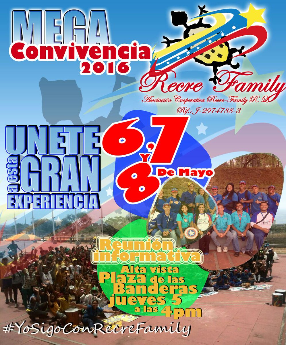 recrefamily2009's tweet photo. #MegaConvivencia La mejor Experiencia que Puedas Imaginar, No te la Pierdas porque #YoSigoConRecreFamily https://t.co/fvZsDn5DMS