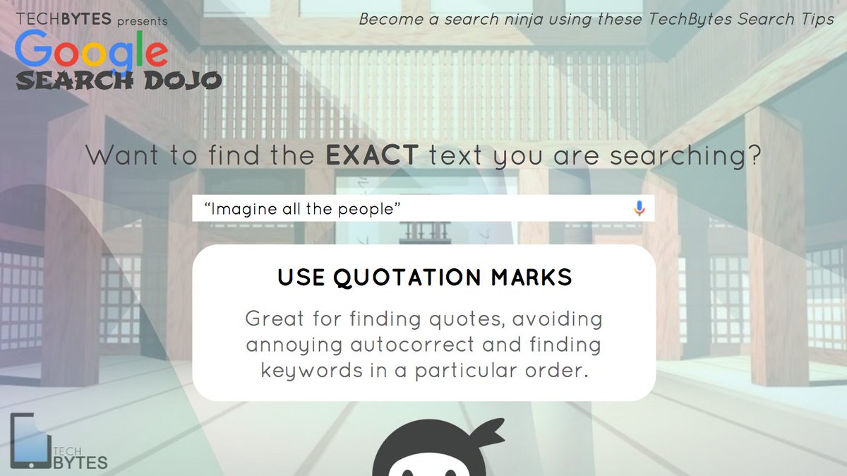 #Techbytes #SearchDojo Tip. Search using " " to find EXACTLY what you are looking for! bit.ly/1SWQnR4