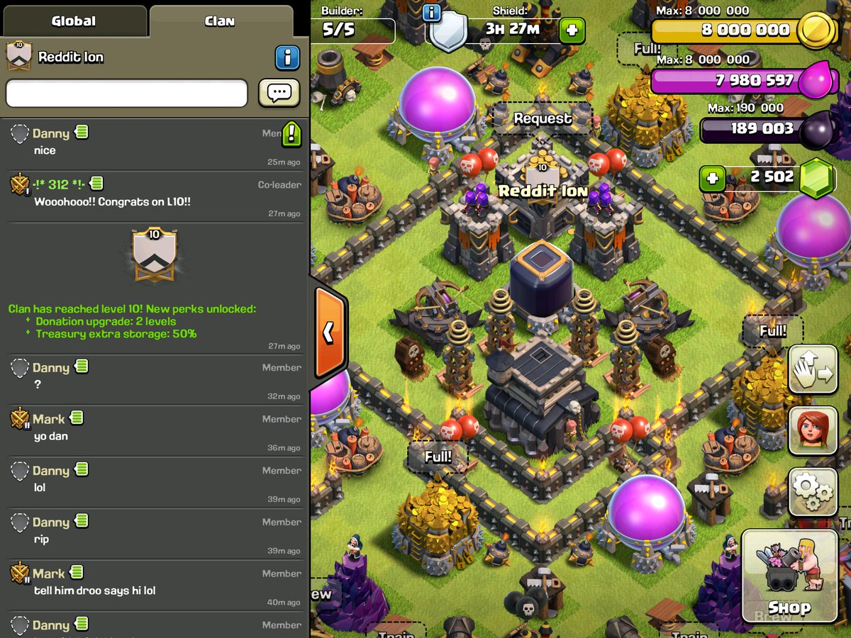 From L1 and not FP to L10 and FP!! Congrats to our clan and thanks to all who helped along the way! #RedditIon
