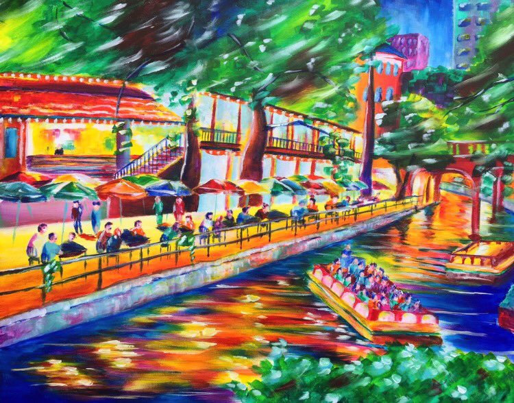 tay_wis's tweet photo. I just found out my RiverWalk piece was stolen from a gallery here. Please R/T this, maybe someone will find it 😔 https://t.co/Y8C6Y333N2