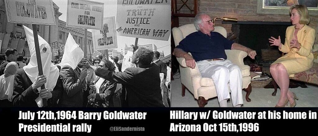 pcarannante's tweet image. @maddow you're comparing @realDonaldTrump
to this KKK 60's boss meeting with @HillaryClinton #NotWithHer #notTrusted