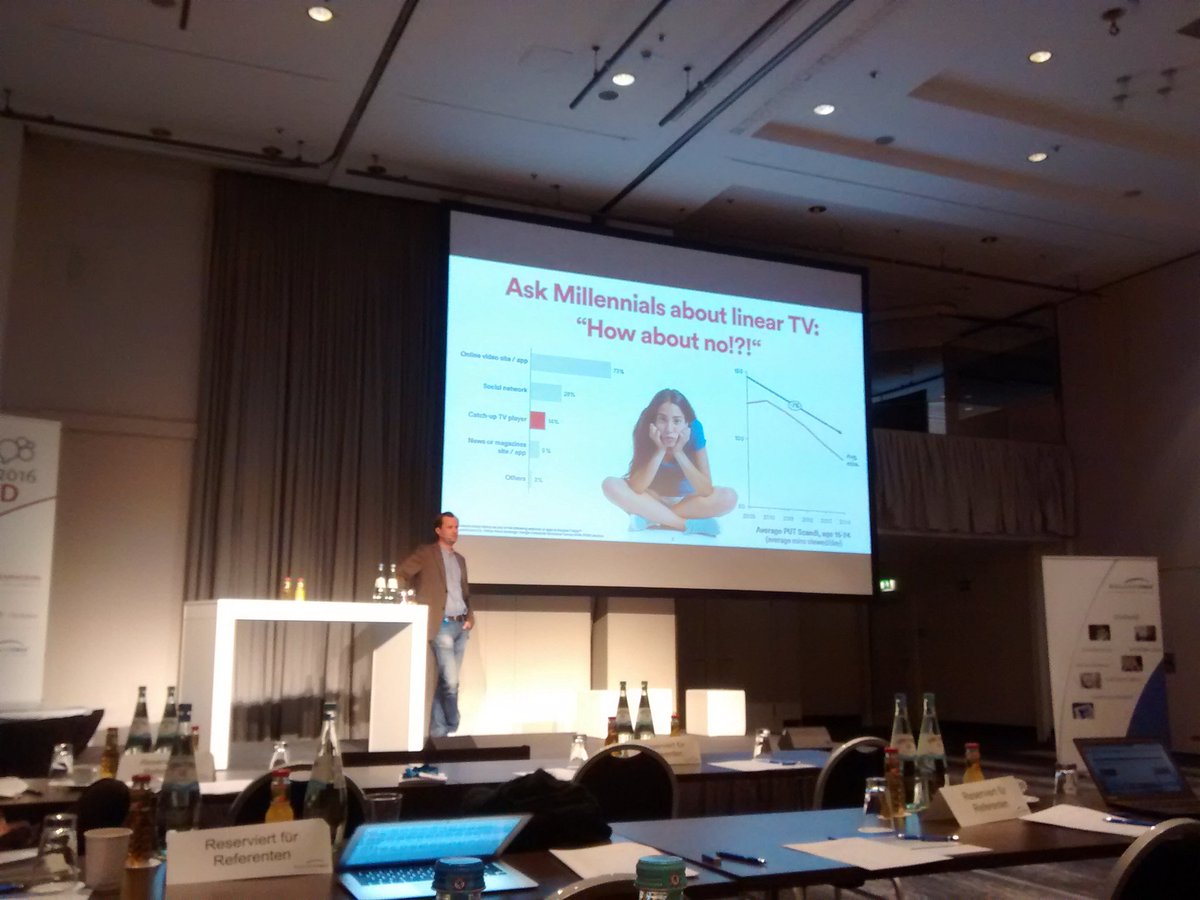 digi_circle's tweet photo. Jan Steglich von @mtgxdigital: how about no to linear tv #millennials #MCWOC16 https://t.co/1BBNpLGfpb
