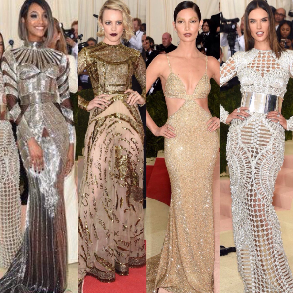 My fave looks from #MetBall ! I was feeling the neutral metallics! What were you faves? #MetGala #metball2016