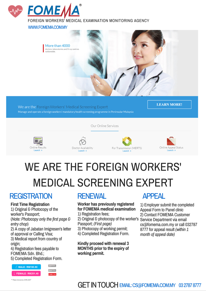 foreign worker medical check up malaysia