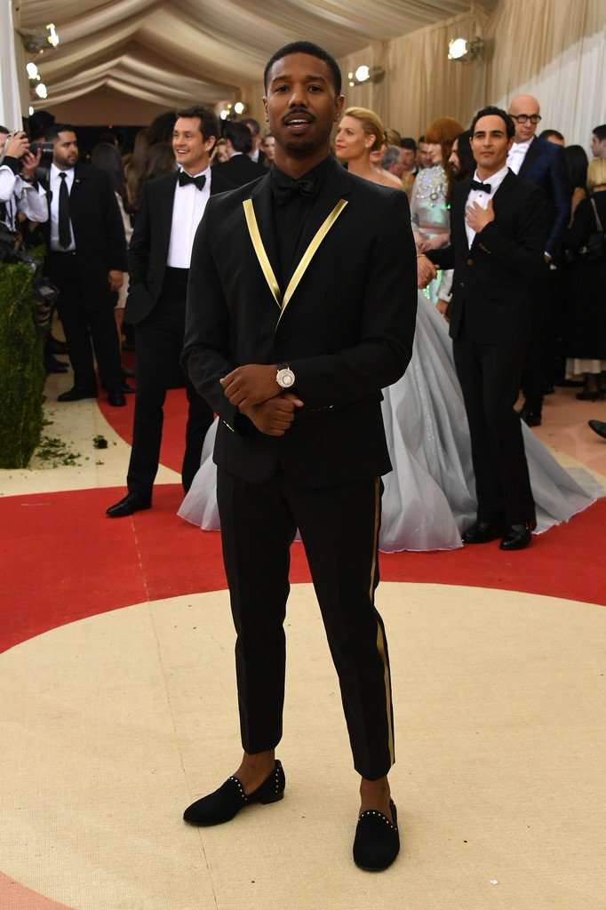 Michael B Jordan Adds A Touch Of Gold To The 2016 Met Gala