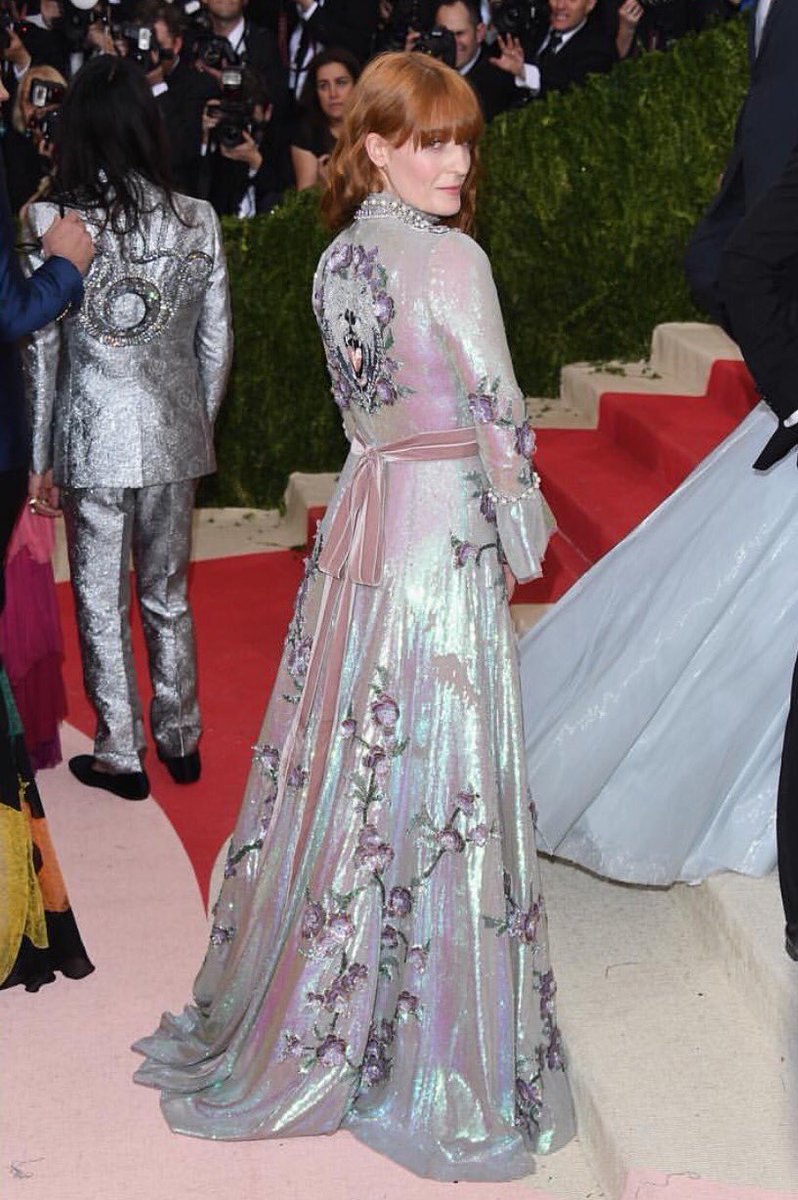 flowelchtumblr's tweet image. Florence Welch wearing Gucci tonight at the Met Gala | #MetGala
(via Aldene Johnson on Instagram)