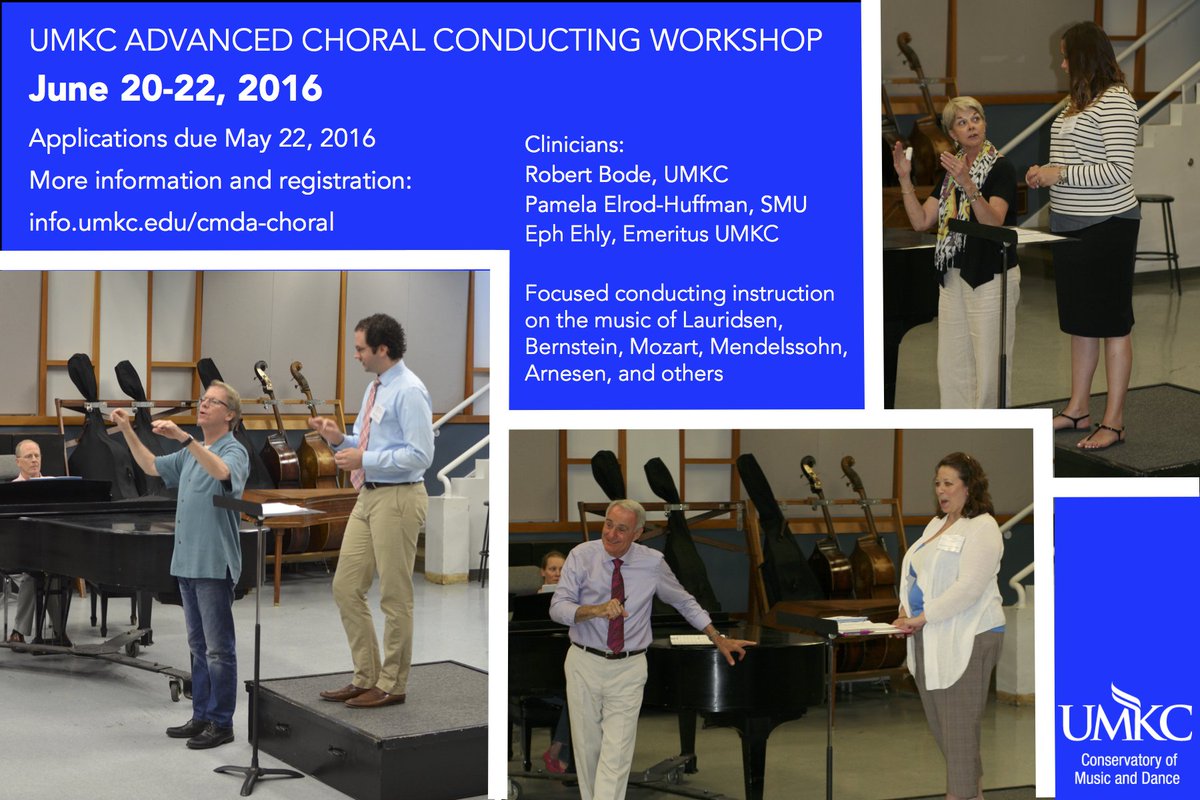 UMKC Choirs (@umkcchoirs) on Twitter photo Advanced Choral Conducting Workshop w/Robert Bode Pamela Elrod Huffman & Eph Ehly info.umkc.edu/cmda-choral <a href="/UMKCCons/">UMKC Conservatory</a> Advanced Choral Conducting Workshop w/Robert Bode Pamela Elrod Huffman & Eph Ehly info.umkc.edu/cmda-choral <a href="/UMKCCons/">UMKC Conservatory</a>