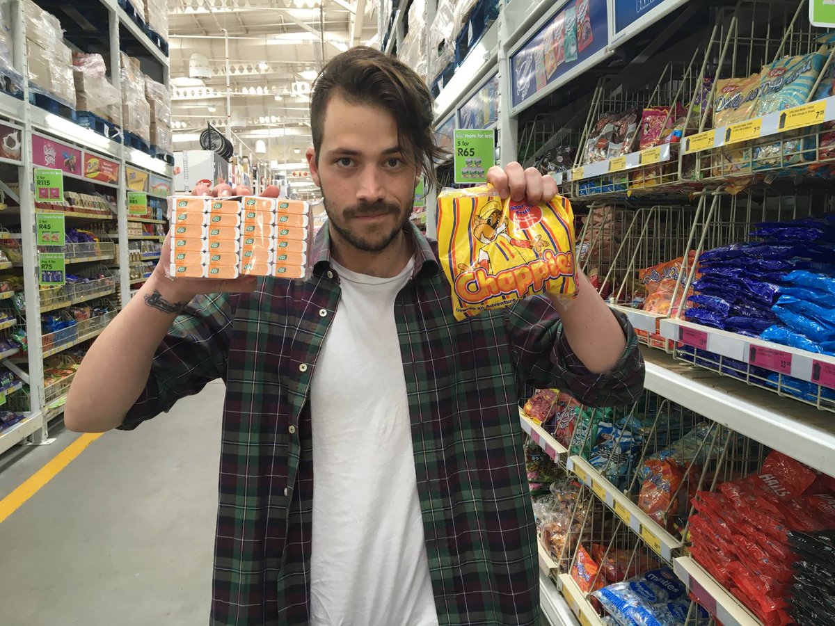 SlyCreative's tweet photo. Josh out and about collecting items to create survival kits for one of our clients. #SlyCreative https://t.co/FZb6b4MYgC