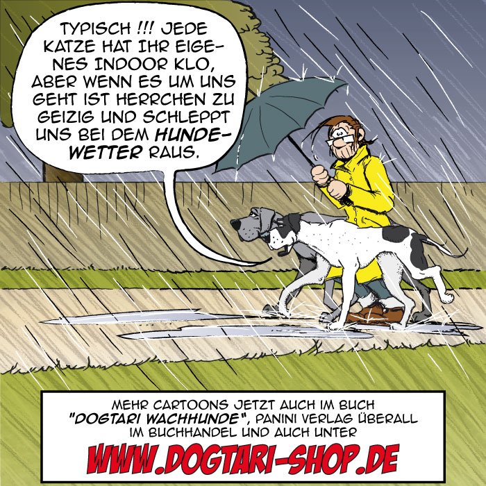Hund Im Regen Comic