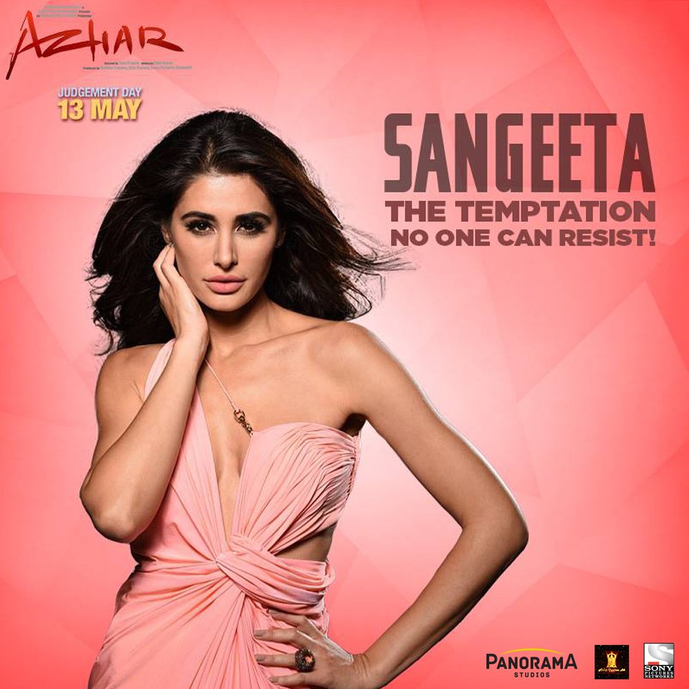 PanoramaMovies's tweet photo. She looks beautiful, doesn't she? Did you like @NargisFakhri as #Sangeeta in #AzharTrailer? https://t.co/1aabnawJwV https://t.co/XH6wh4rBKm