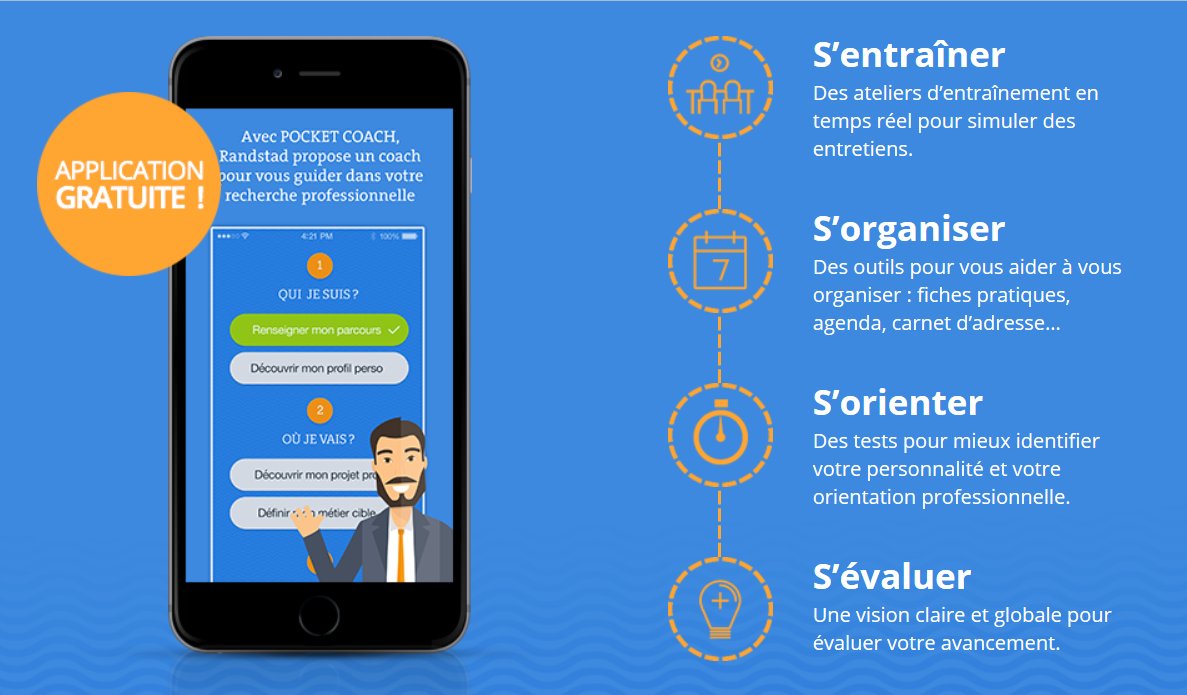Strategies's tweet photo. Un coach virtuel pour les chercheurs d’emploi, par @Randstad_France #appli #emploi #IA https://t.co/4OrXvjUItx https://t.co/ku2aXjttyT