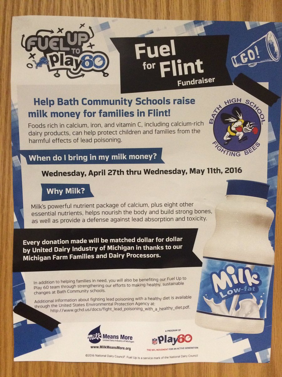 bhsfuel4flint's tweet photo. On top of building strong bones, milk protects against lead absorption and toxicity!
#FuelForFlint #MilkMeansMore https://t.co/A6c6wqbNZ7