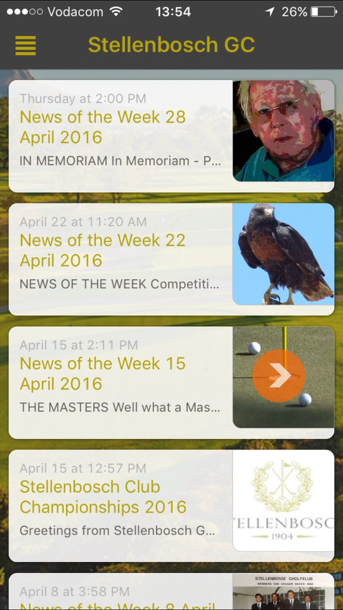 STELLENBOSCH GOLF CLUB tweet media
