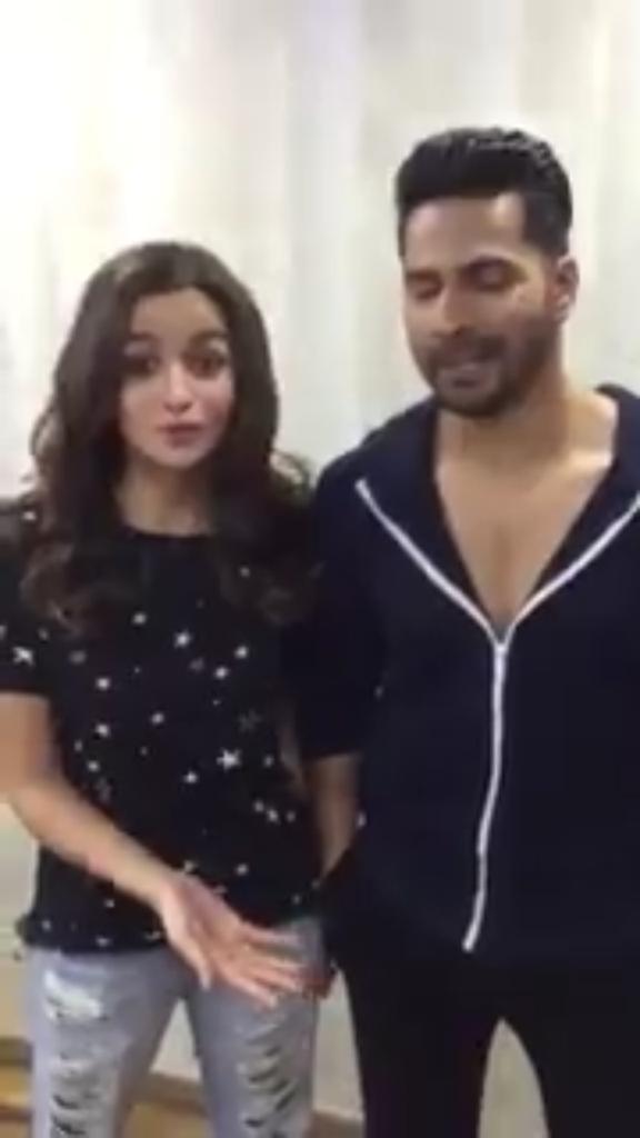akankshavarun13's tweet photo. No one can understand how I am feeling right now after seeing these two #VariaIsBack @varun_dvn @aliaa08 yayyy🙌🎉🎆 https://t.co/JB4hMGQdAA