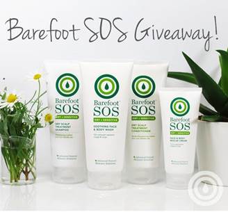 #Competition Follow @barefootsos &amp; RT image to #win Award-winning @barefootsos Dry &amp; Sensitive range. Ends 30.5.16