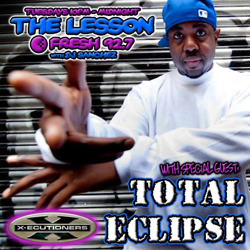 LessonDJSanchez's tweet photo. Tonight #thelesson on @fresh927 w/@djmiguelsanchez has a guest mix from @DjTotalEclipse #djtotaleclipse #xecutioners https://t.co/Slnu7GWm93