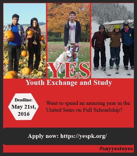 iEARNPAK's tweet photo. Apply to have a great year in the United States #SayYesToYES https://t.co/iVjQ3bRyR2