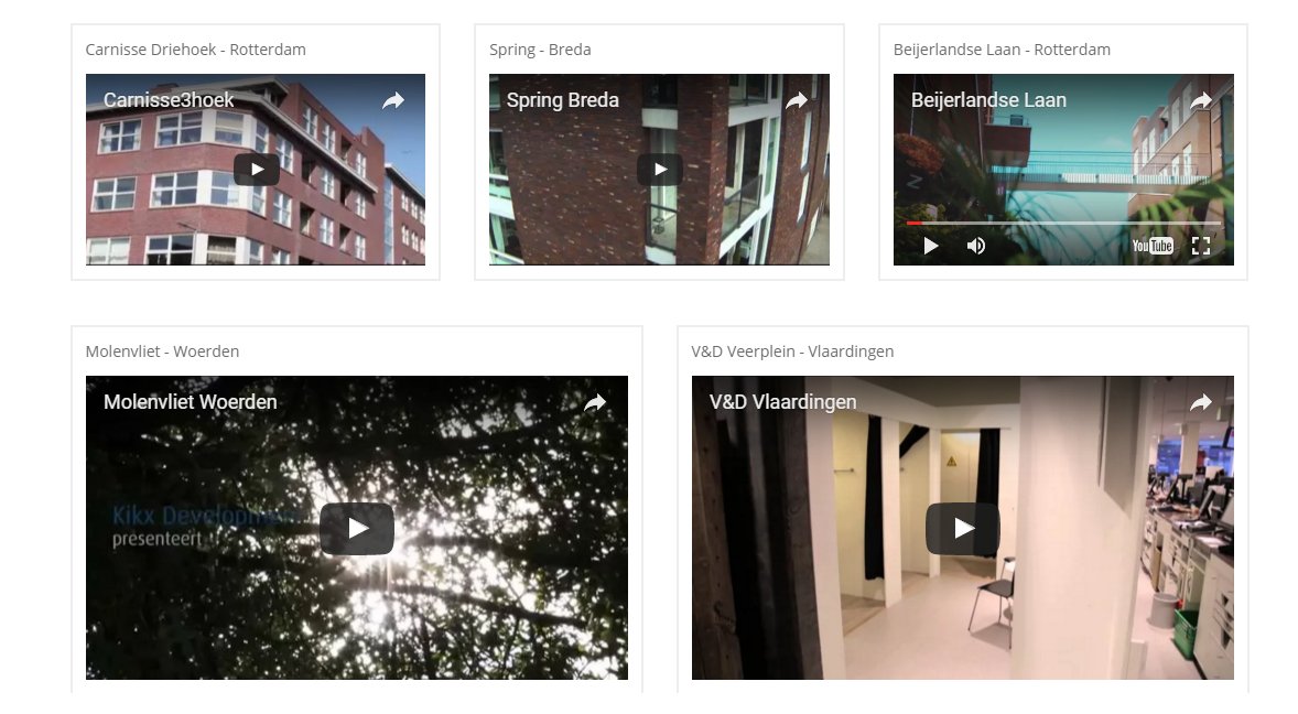 Voor een impressie van onze projecten bekijk de films op kikxdevelopment.nl/films/ #trots