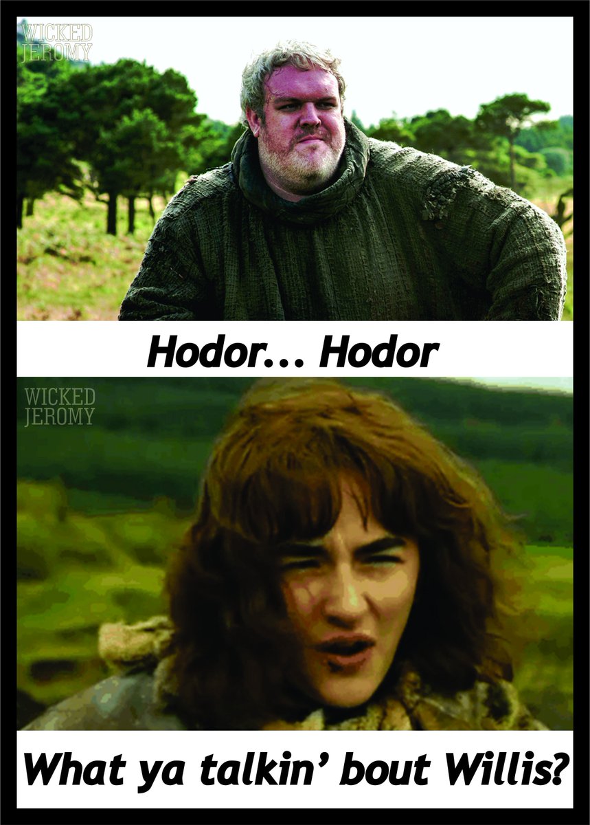NoodleLegsJ's tweet photo. After watching @GameOfThrones I created this #Hodor inspired meme. #HodorTalks #GameofThrones https://t.co/Kn9HcAuHyb