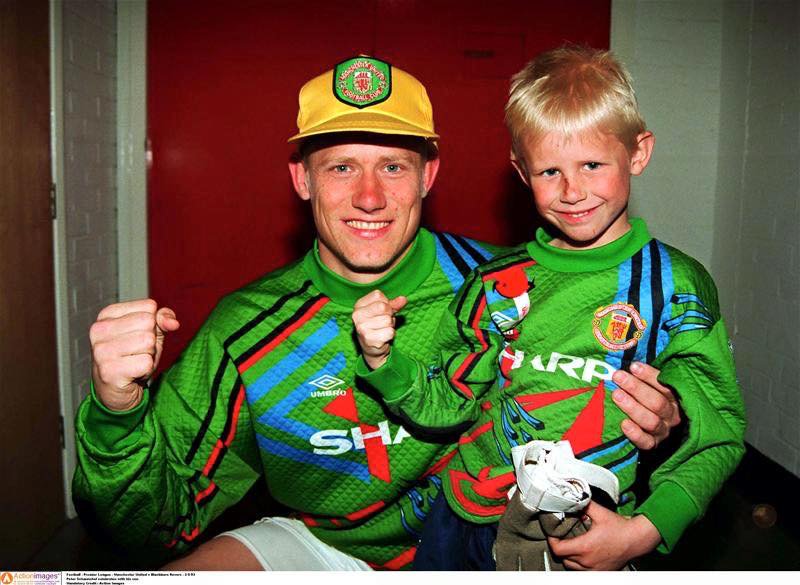 ManUtdStuff's tweet photo. Since Liverpool won the league, Peter Schmeichel joined United, won 5 titles, had a son &amp; now he's won it! https://t.co/6IMrUkdmAT